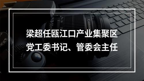 梁超任瓯江口产业集聚区党工委书记、管委会主任