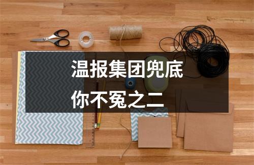 温报集团兜底你不冤之二