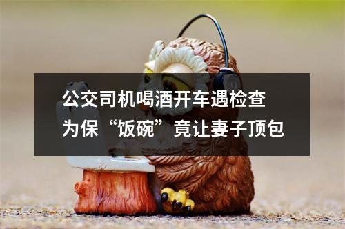 公交司机喝酒开车遇检查 为保“饭碗”竟让妻子顶包