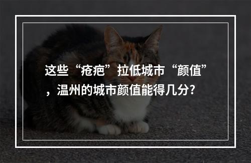 这些“疮疤”拉低城市“颜值”，温州的城市颜值能得几分?