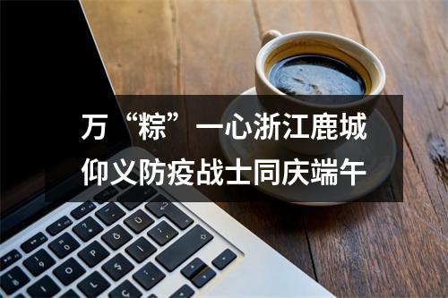 万“粽”一心浙江鹿城仰义防疫战士同庆端午
