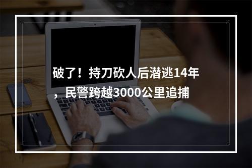 破了！持刀砍人后潜逃14年，民警跨越3000公里追捕
