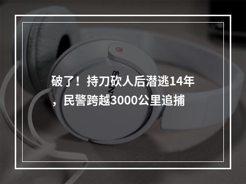 破了！持刀砍人后潜逃14年，民警跨越3000公里追捕