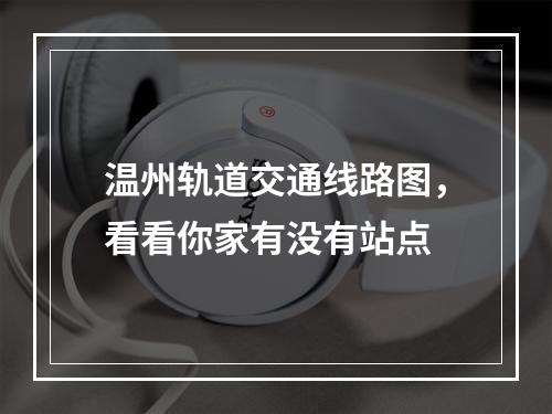 温州轨道交通线路图，看看你家有没有站点