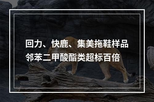 回力、快鹿、集美拖鞋样品邻苯二甲酸酯类超标百倍