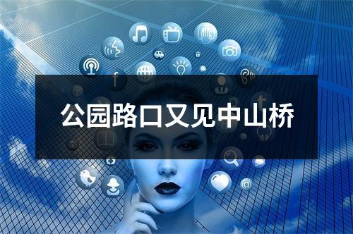 公园路口又见中山桥