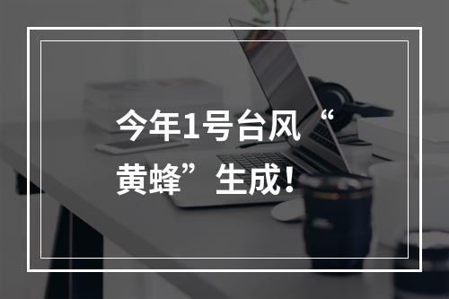 今年1号台风“黄蜂”生成！