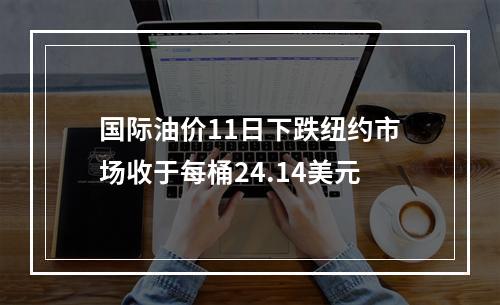 国际油价11日下跌纽约市场收于每桶24.14美元