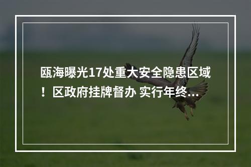 瓯海曝光17处重大安全隐患区域！区政府挂牌督办 实行年终考绩“一票否决”