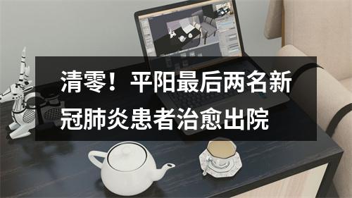 清零！平阳最后两名新冠肺炎患者治愈出院