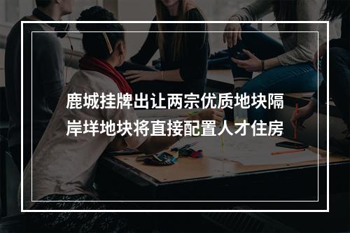 鹿城挂牌出让两宗优质地块隔岸垟地块将直接配置人才住房