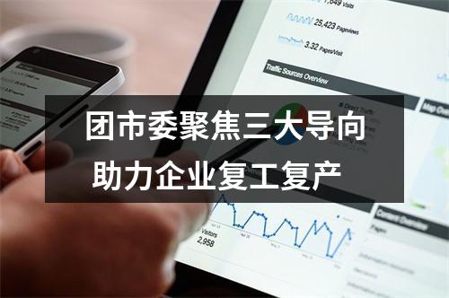 团市委聚焦三大导向 助力企业复工复产