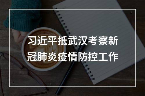 习近平抵武汉考察新冠肺炎疫情防控工作