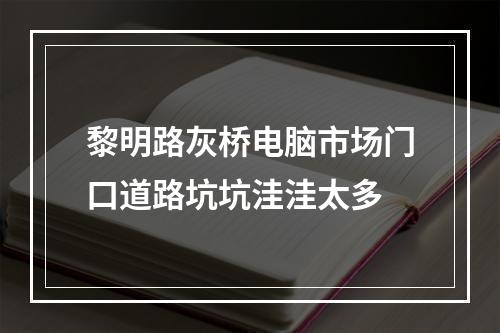 黎明路灰桥电脑市场门口道路坑坑洼洼太多