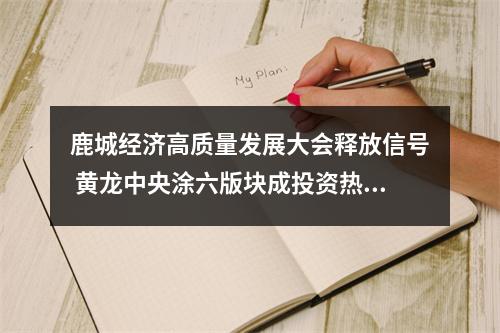 鹿城经济高质量发展大会释放信号 黄龙中央涂六版块成投资热土