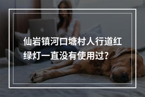 仙岩镇河口塘村人行道红绿灯一直没有使用过？