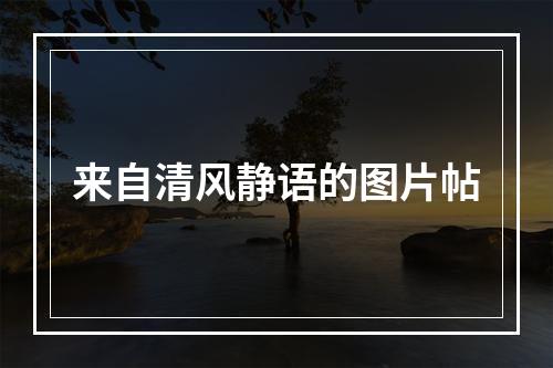 来自清风静语的图片帖
