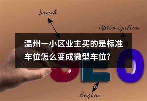 温州一小区业主买的是标准车位怎么变成微型车位？