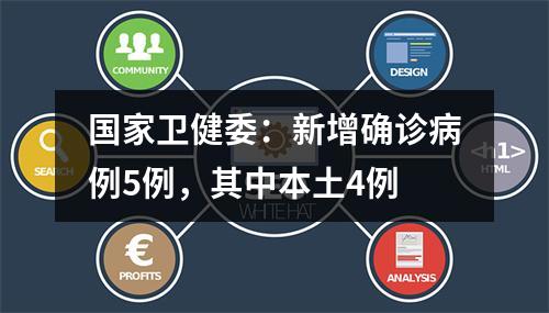 国家卫健委：新增确诊病例5例，其中本土4例