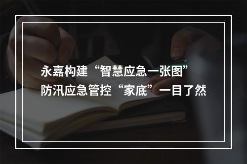 永嘉构建“智慧应急一张图” 防汛应急管控“家底”一目了然
