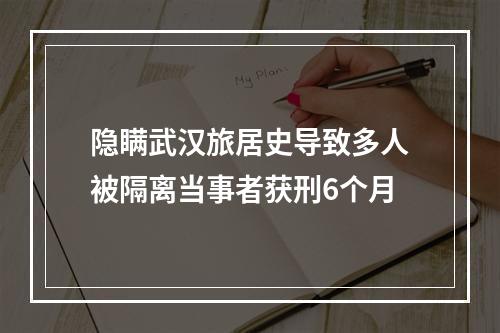 隐瞒武汉旅居史导致多人被隔离当事者获刑6个月