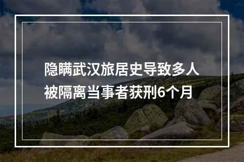 隐瞒武汉旅居史导致多人被隔离当事者获刑6个月