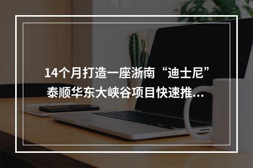 14个月打造一座浙南“迪士尼” 泰顺华东大峡谷项目快速推进