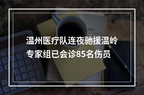 温州医疗队连夜驰援温岭专家组已会诊85名伤员
