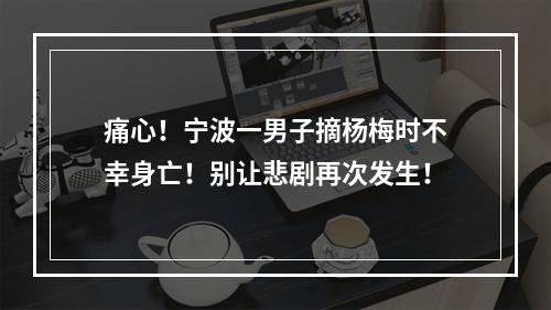 痛心！宁波一男子摘杨梅时不幸身亡！别让悲剧再次发生！