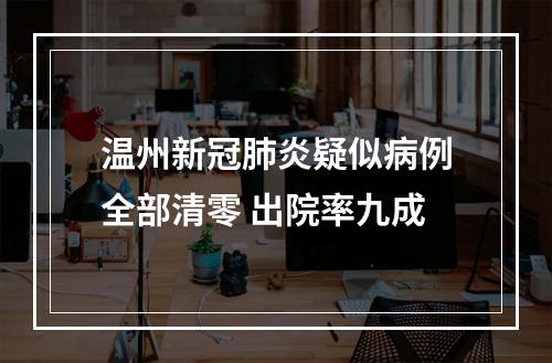 温州新冠肺炎疑似病例全部清零 出院率九成
