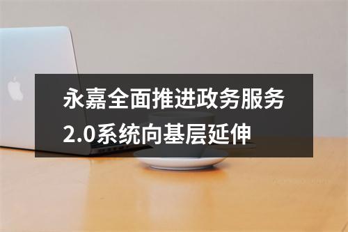 永嘉全面推进政务服务2.0系统向基层延伸