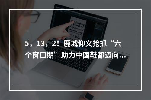 5，13，2！鹿城仰义抢抓“六个窗口期”助力中国鞋都迈向世界鞋都