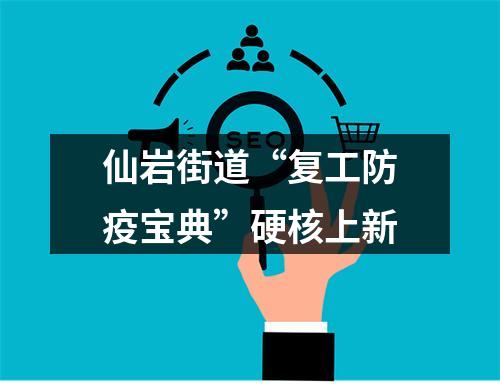 仙岩街道“复工防疫宝典”硬核上新