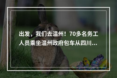 出发，我们去温州！70多名务工人员乘坐温州政府包车从四川返温