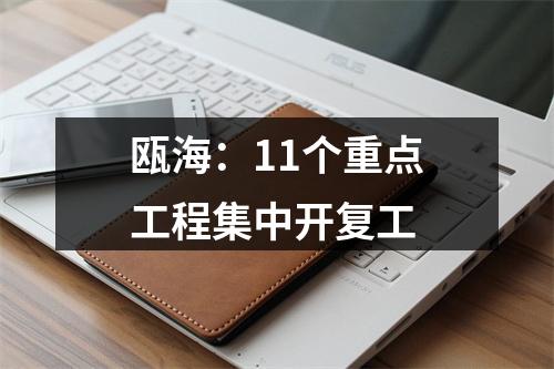 瓯海：11个重点工程集中开复工