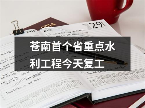 苍南首个省重点水利工程今天复工