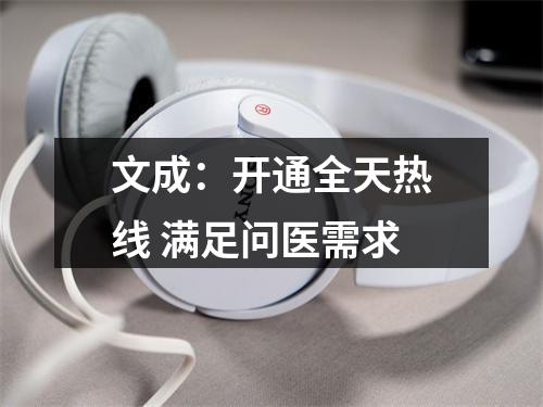 文成：开通全天热线 满足问医需求