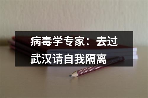 病毒学专家：去过武汉请自我隔离