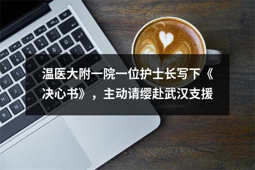 温医大附一院一位护士长写下《决心书》，主动请缨赴武汉支援