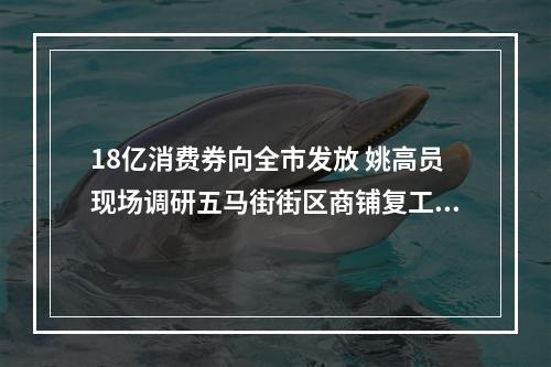 18亿消费券向全市发放 姚高员现场调研五马街街区商铺复工情况