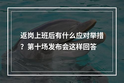 返岗上班后有什么应对举措？第十场发布会这样回答