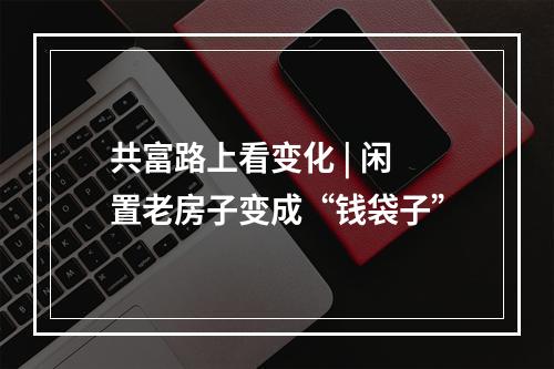 共富路上看变化 | 闲置老房子变成“钱袋子”