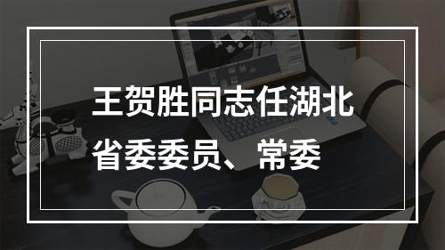王贺胜同志任湖北省委委员、常委