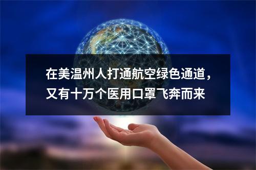 在美温州人打通航空绿色通道，又有十万个医用口罩飞奔而来