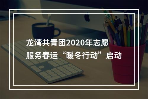 龙湾共青团2020年志愿服务春运“暖冬行动”启动