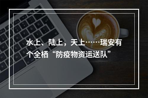 水上、陆上，天上……瑞安有个全栖“防疫物资运送队”