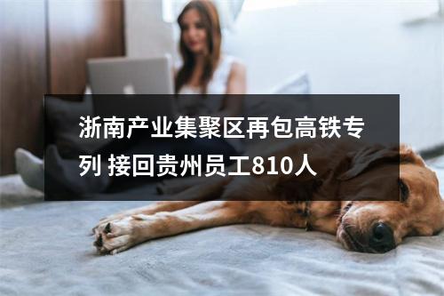 浙南产业集聚区再包高铁专列 接回贵州员工810人