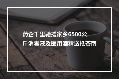 药企千里驰援家乡6500公斤消毒液及医用酒精送抵苍南