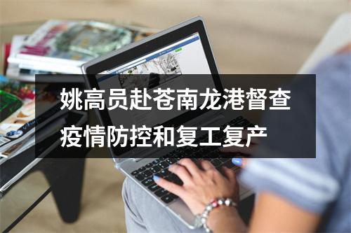 姚高员赴苍南龙港督查疫情防控和复工复产