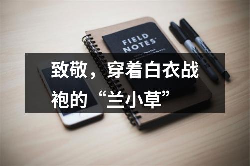 致敬，穿着白衣战袍的“兰小草”